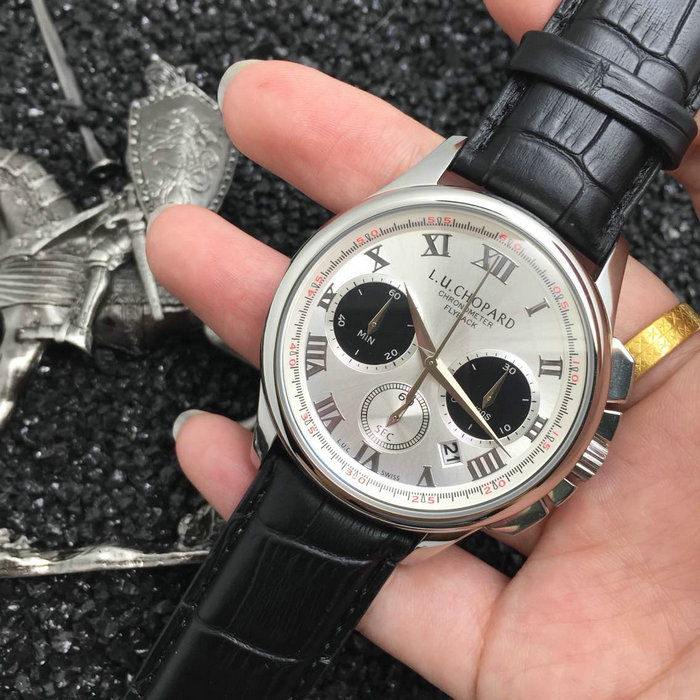 蕭邦Chopard腕錶VK進口石英機芯進口小牛錶帶