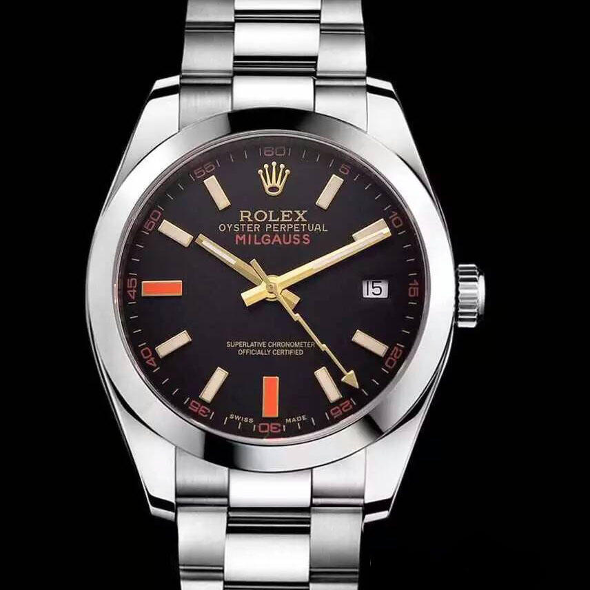 勞力士Rolex Milgauss閃電系列新款全自動機械錶 巴薩爾鐘錶展經典之作 搭載ETA2824機芯