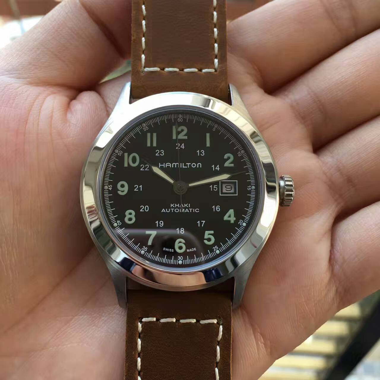 汗密爾頓 卡其系列 全自動男士機械腕錶 進口西鐵城821A機芯