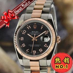 勞力士日誌型Dayjust手錶/玫瑰金全自動機械商務男錶/Rolex022