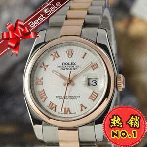 勞力士日誌型Dayjust手錶/玫瑰金全自動機械商務男錶/Rolex025