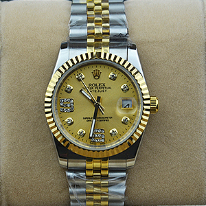 勞力士日誌型Dayjust包金男士腕錶Rolex456