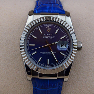 勞力士日誌型Dayjust藍色日誌型Dayjust男士機械腕錶RO098232