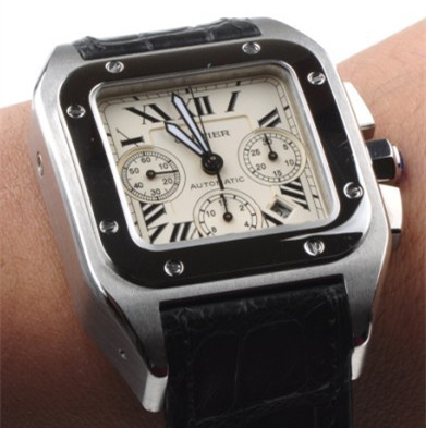 卡地亞山度士100運動腕錶 W20090X8 瑞士機芯