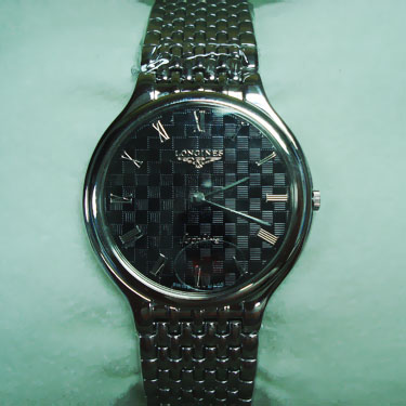 浪琴手錶 超薄嘉嵐系列簡約石英2針 藍寶防水精準情侶對錶